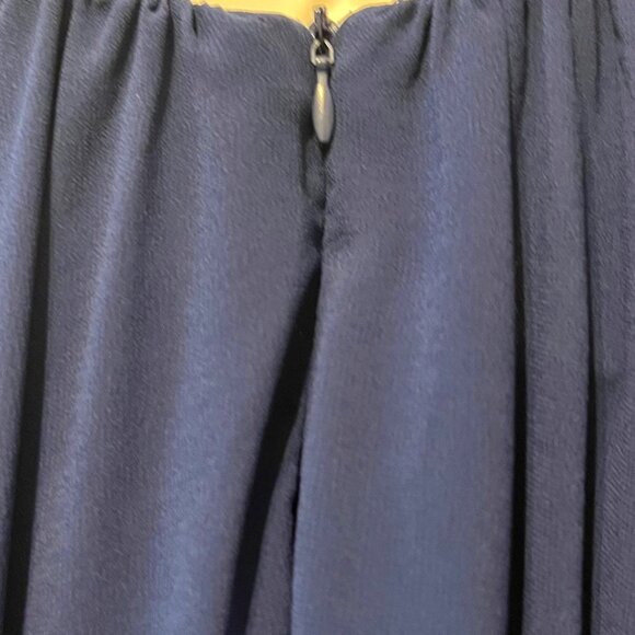Lulus Formal Maxi Dress-NWT-Blue-Adjust. Crisscross Strap back-Sz. Med.-Lined - Picture 11 of 16